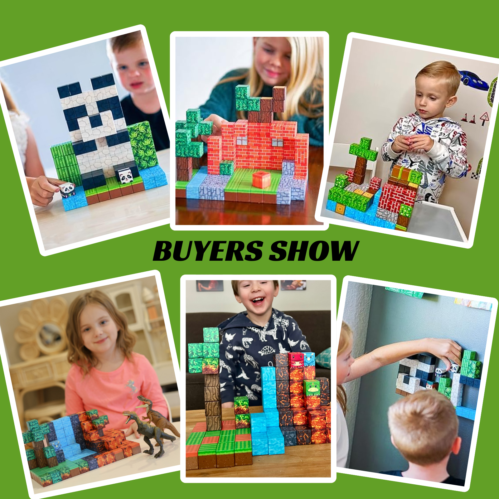 229 PCS Magworld Magnetic Cubes Forest, Pumpkin, Dinosaur and Panda Set 4 in 1 Building Blocks