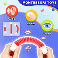 Magnetic Toys for 3 Year Old Boys & Girls, 46pcs Stem Activities & Montessori Smart Sticks for Kids & Toddlers, Magnetic Building Blocks & Balls for Preschool Ages 3-5, Educational Gifts Set