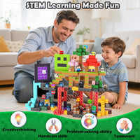 Imagiomo 500PCS Magnetic Blocks for Kids Ages 4-8, Magnetic Building Blocks Cubes with Storage Box, STEM Educational Sensory Toys, Christmas Birthday Gifts for Boys & Girls