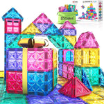 36PCS Candy Color Magnetic Tiles Playset