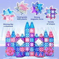 58PCS Diamond Magnetic Tiles Princess Girls Toys-Soyee