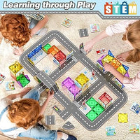 92PCS Build Your Own Live City Magentic Tiles