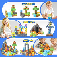 Magworld 168PCS Dinosaur Mine Magnetic Blocks Kids Toys STEM Montessori Learning Material