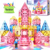 Diamond Magnetic Tiles Princess Castle Building Girls Toys Ages 3-12 Games