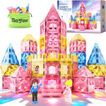 Diamond Magnetic Tiles Princess Castle Building Girls Toys Ages 3-12 Games