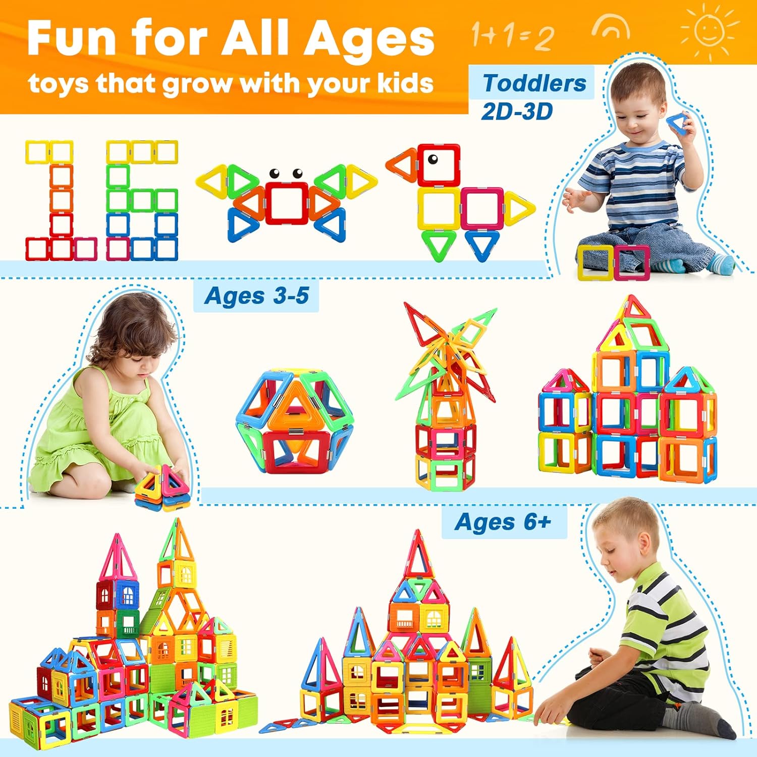 40PCS Magnetic Building Blocks