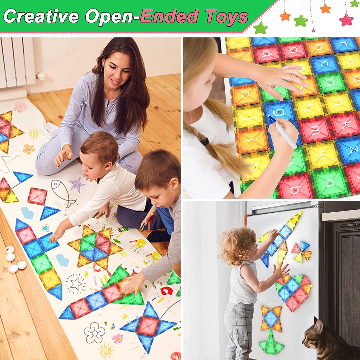 42PCS Magnetic Tiles Starter Set