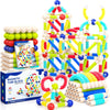 Magnetic Toys for 3 Year Old Boys & Girls, 46pcs Stem Activities & Montessori Smart Sticks for Kids & Toddlers, Magnetic Building Blocks & Balls for Preschool Ages 3-5, Educational Gifts Set