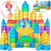 110PCS Diamond Magnetic Tiles Princess Castle Set