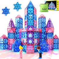 58PCS Diamond Magnetic Tiles Princess Girls Toys-Soyee