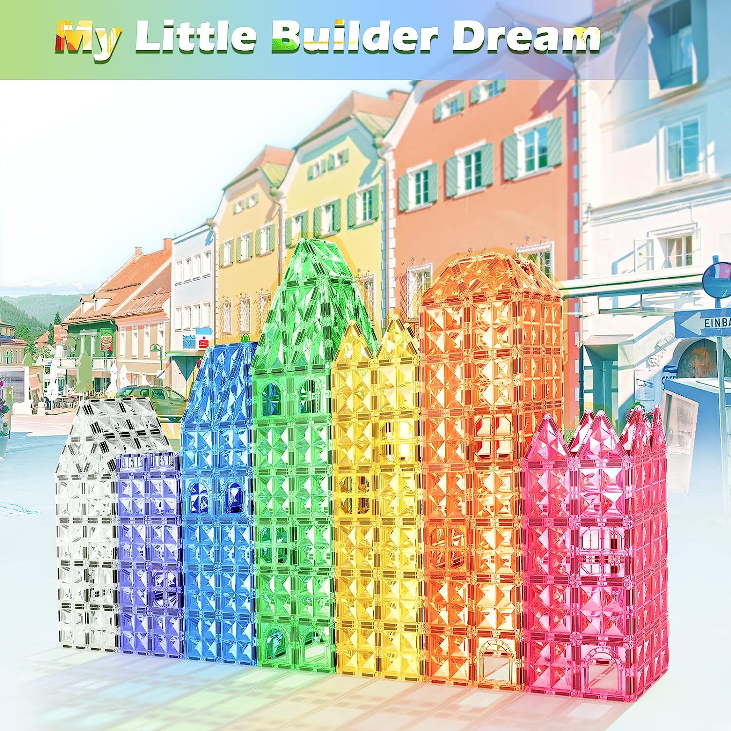 36PCS Diamond Magnetic Tiles