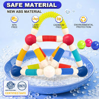 Magnetic Toys for 3 Year Old Boys & Girls, 46pcs Stem Activities & Montessori Smart Sticks for Kids & Toddlers, Magnetic Building Blocks & Balls for Preschool Ages 3-5, Educational Gifts Set