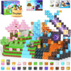 154PCS Magnetic Blocks - Build Mine Magnet World Stacking Cube Toys with Magnet Board