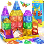 Mini Magnetic Tiles Travel Set STEM Educational Toys for Boys & Girls 3-8