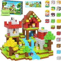 Magworld 150PCS Magnetic Blocks with Forest Animals Toys STEM Montessori Sensory Kids Gifts