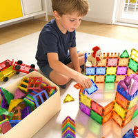 Magnetic Tiles Kids Toys STEM Magnet Toy for Toddler Magnetic Blocks Building Preschool Learning Sensory Montessori Toys for 3+ Year Old Boys and Girls, Safe Creativity Toddler Kids Toy 40PCS