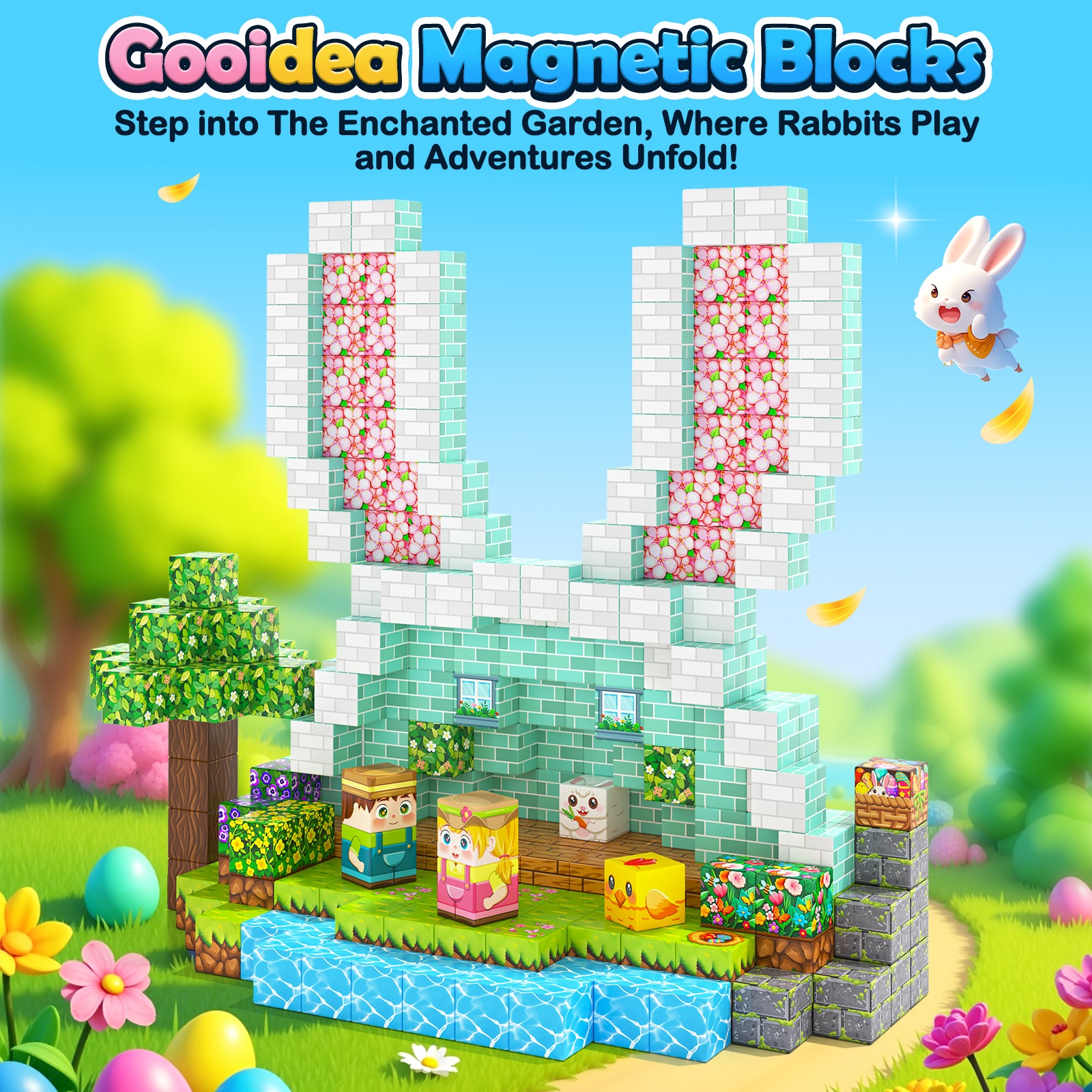 108PCS Magnetic Blocks Kids Magnet Toys Large 1 inch Mine Magworld Building
