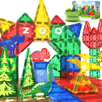 42PCS Dinosaur Toys Magnetic Tiles-Coodoo