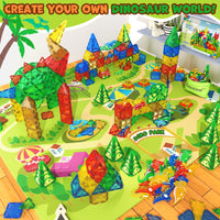42PCS Dinosaur Toys Magnetic Tiles-Coodoo