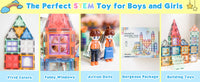 82PCS Magnetic Tiles with Dolls Building Toys Set-Soyee