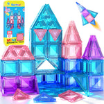 Magnetic Tiles Toddler Toys Travel Essential Games Magnet Building Blocks 36 PCS STEM Sensory Educational Toys