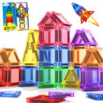 Magnetic Tiles Travel Essential Toys Mini Travel Toddler Set, 36PCS Magnetic Blocks Building Kids Toys