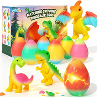 Dinosaur Hatching Surprise Eggs for Kids - 6 Pack Dinosaur Toys for Boys and Girls, Easter Basket Stuffers