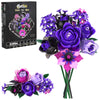 Gothic Rose Bouquet Building Set, Compatible with Lego Flowers, Halloween Botanical Collection for Home Decor,