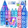 Diamond Magnetic Tiles & Building Blocks 60 PCS — Princess Toys for Girls & Boys, Toddler Girl Gifts