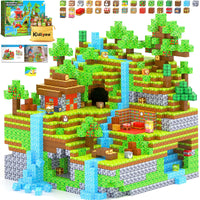 150PCS Magnetic Blocks - Mine Magnet World Forest Animal Set, Magnet Toys Games for Kids