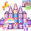 Magnetic Tiles Unicorn Toys for Girls Kids, Princess Magnetic Blocks Castle