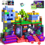 Magworld 150 Magnetic Blocks Magnetic Building Toys, Mine Magnet World Building Craft, STEM Toy for Kids