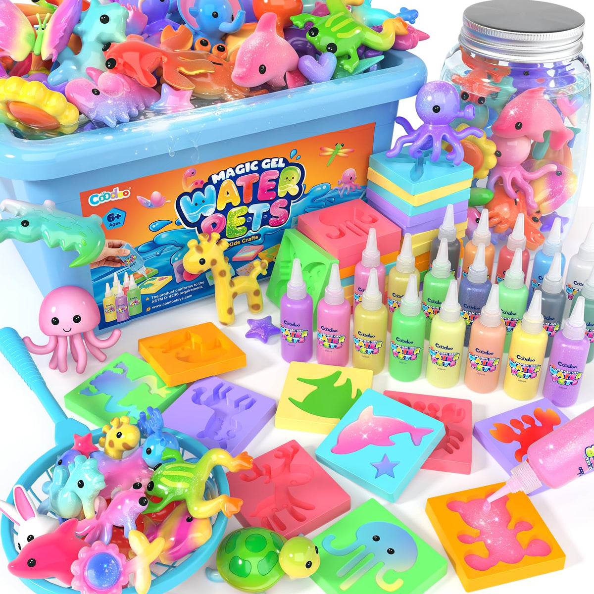 Magic Water Elf Toy Kits, DIY Squishy Making Kits Crafts for Kids 4-8 Ages
