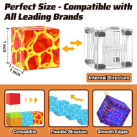 194 PCS Magworld Magnetic Cubes Magic Portal Blossom and Sword 2 in 1 Set-Coodoo