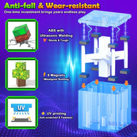 Magworld 150 Magnetic Blocks Magnetic Building Toys, Mine Magnet World Building Craft, STEM Toy for Kids