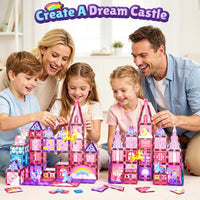Magnetic Tiles Unicorn Toys for Girls Kids, Princess Magnetic Blocks Castle