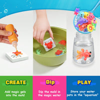 Magic Water Elf Toy Craft Kits, Aqua Fairy Water Gel DIY Squishies Squishy Maker Toddler Kids Toys for Girls Boys Toys Birthday Gifts