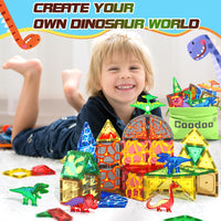 102PCS Lava Dinosaur Toys with 8 Dinosaurs-Coodoo