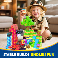 Magworld 150PCS Magnetic Blocks Toddler Outdoor Toys STEM Construction Building Blocks Toy