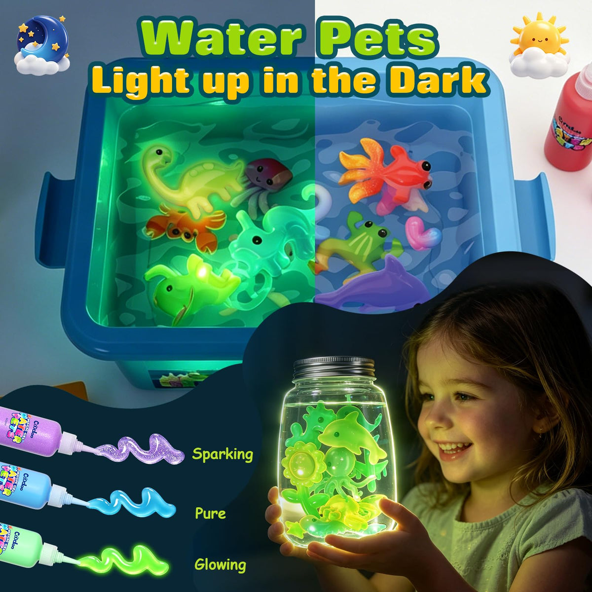 Magic Water Elf Toy Kits, DIY Squishy Making Kits Crafts for Kids 4-8 Ages