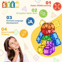 60PCS Magnetic Tiles Starter Set-Coodoo