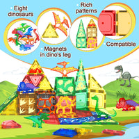 102PCS Lava Dinosaur Toys with 8 Dinosaurs-Coodoo