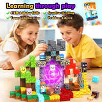 Magnetic Blocks 200 PCS - Magnetic Building Cubes Toys Build Mine Magworld Craft Cubes Portal Theme STEM Toys