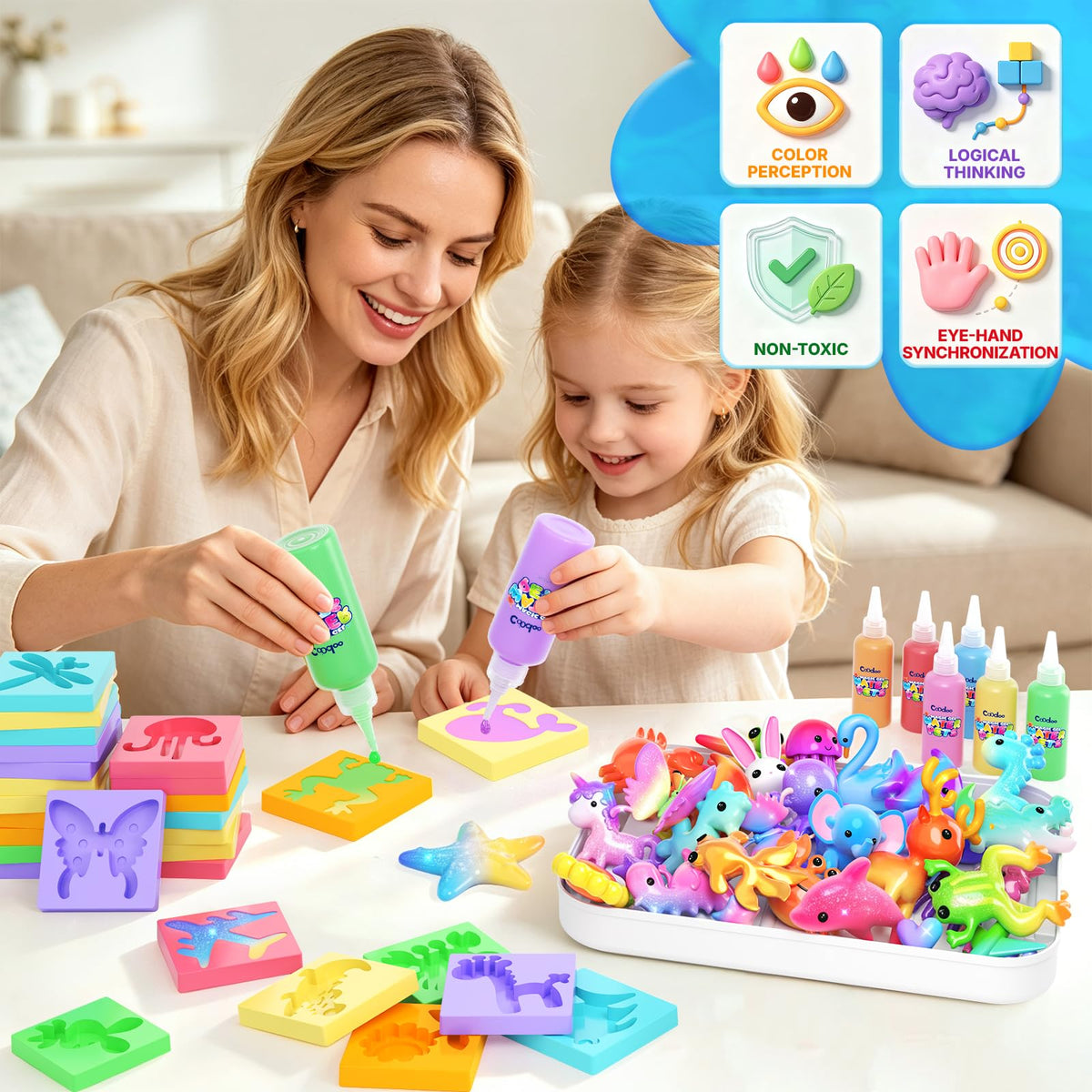 Magic Water Elf Toy Kits, DIY Squishy Making Kits Crafts for Kids 4-8 Ages