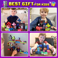 150PCS Magnetic Blocks - Build Mine Magnet World Forest Set Magnets Building Toys for Kids Birthday Gifts
