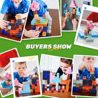 138 PCS Magworld Magnetic Cubes Magic Portal Blossom and Dinosaur 2 in 1 Set-Coodoo