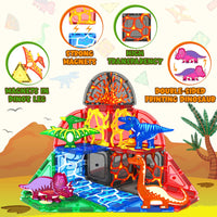 42PCS Lava Dinosaur World Set Magnetic Tiles-Coodoo