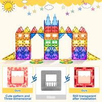 60PCS Magnetic Tiles Starter Set-Coodoo