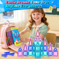 Magnetic Tiles Toddler Toys Travel Essential Games Magnet Building Blocks 36 PCS STEM Sensory Educational Toys