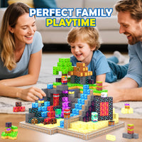 Magworld 100 PCS Magnetic Blocks Toddler Outdoor Toy STEM Construction Building Blocks